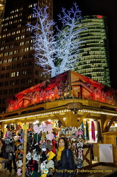 Gift stall on Potsdamer Platz